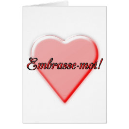 Kyssa mig kortet hälsningskort