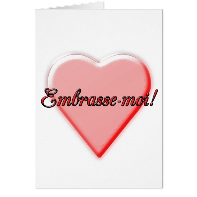 Kyssa mig kortet hälsningskort (Framsidan)