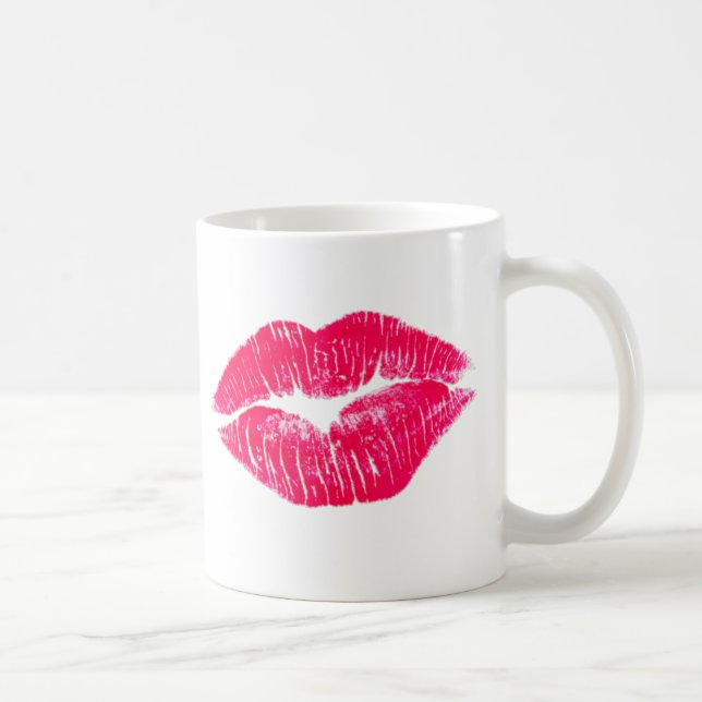 Kyssa mig läppar kaffemugg (Höger)