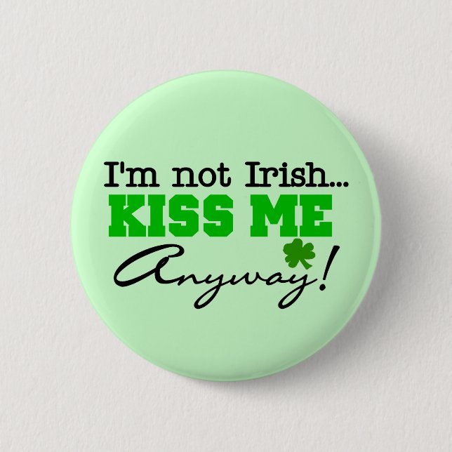 Kyssa mig på något sätt T-tröja och gåvor Knapp (Framsida)