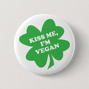 Kyssa mig, Shamrock för I-förmiddagVegan Knapp