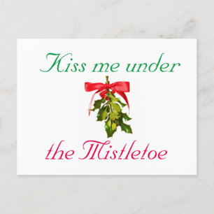 kyssa mig under mistletoe Thunder_Cove Helg Vykort