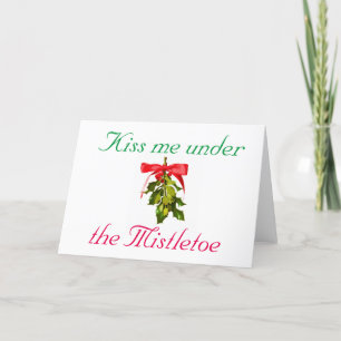 kyssa mig under mistletoe Thunder_Cove Helgkort