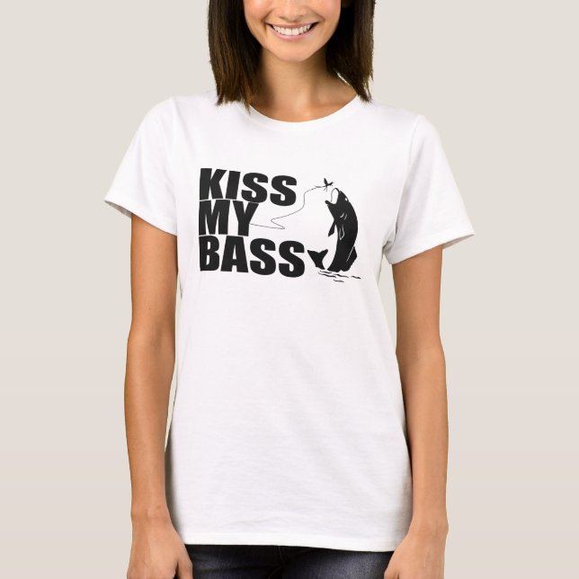 KYSSA MIN BAS- T-tröja T Shirt (Framsida)