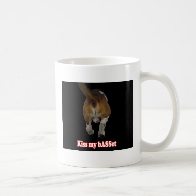 Kyssa min bASSet Kaffemugg (Höger)