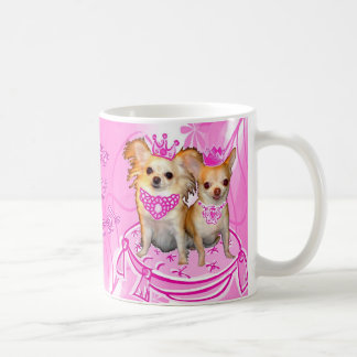 Kyssa min ChihuahuaPrincesses Råna för Tiara 2 Kaffemugg
