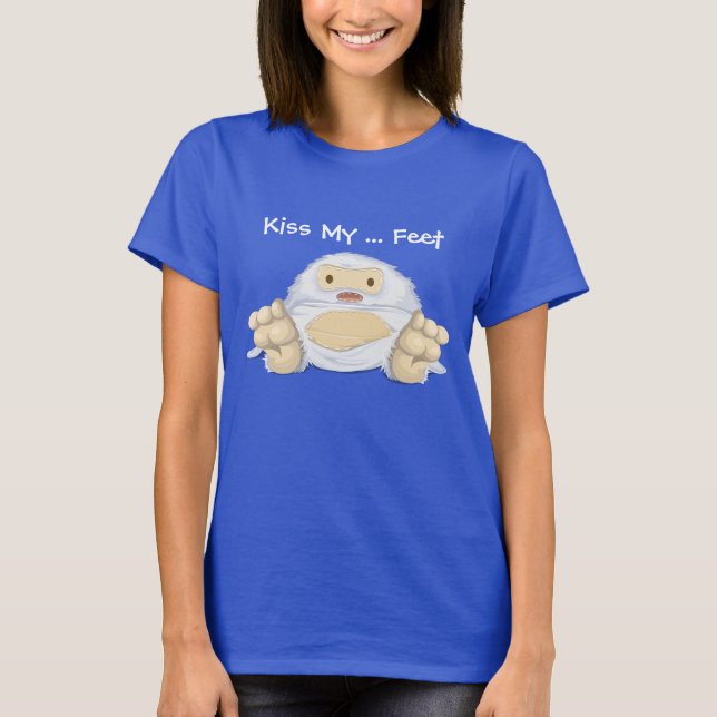 Kyssa min fot t-shirt (Framsida)