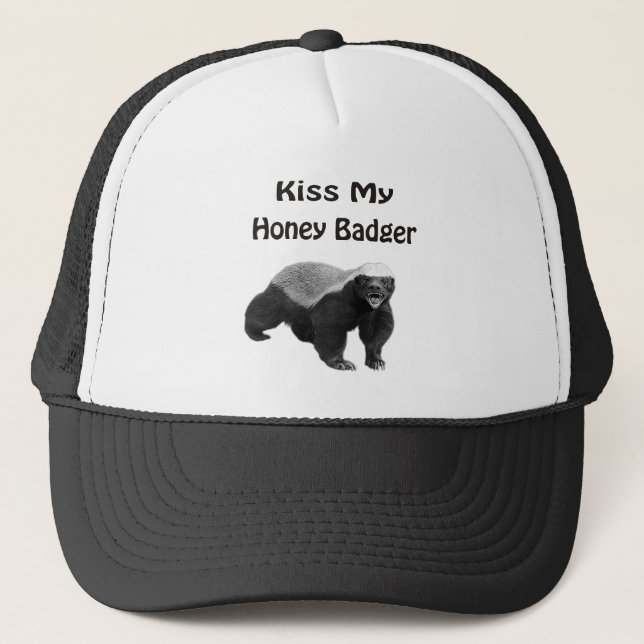kyssa min honey badger keps (Framsida)
