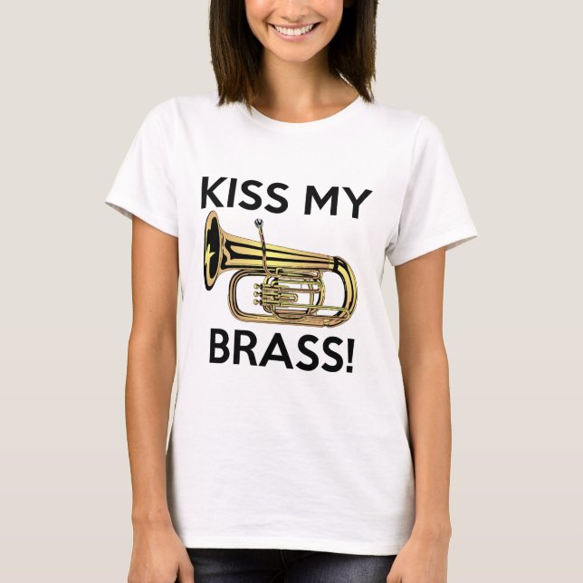 Kyssa min mässing, Tuba T-shirt (Framsida)