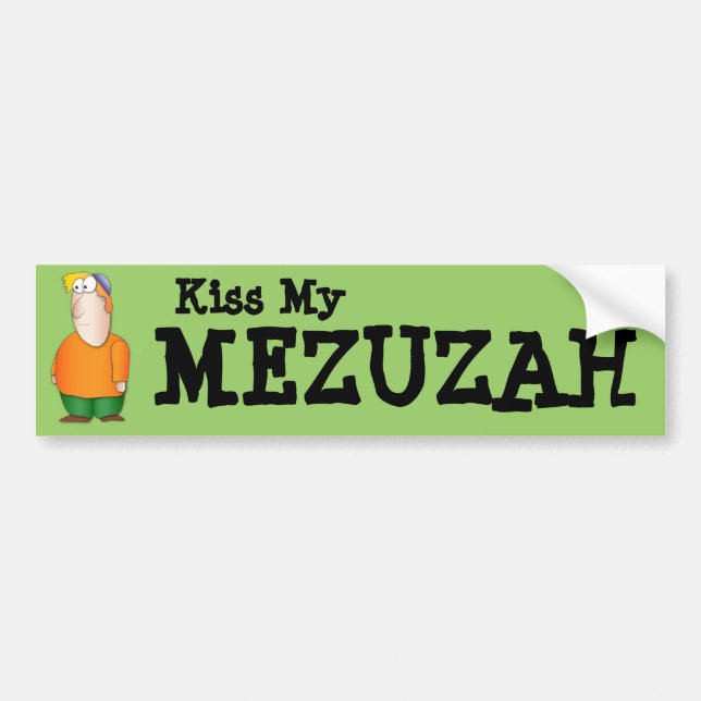Kyssa min Mezuzah bildekal (Framsidan)