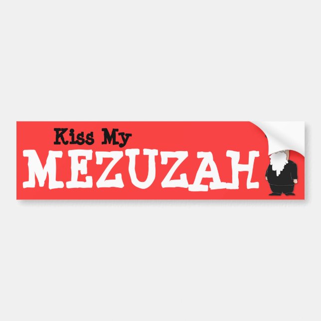 Kyssa min Mezuzah bildekal (Framsidan)