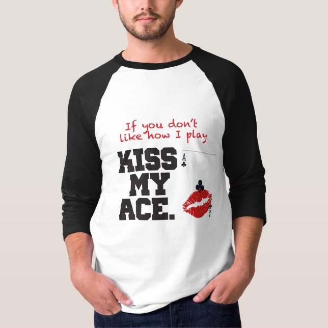 Kyssa min överdängare t-shirt (Framsida)