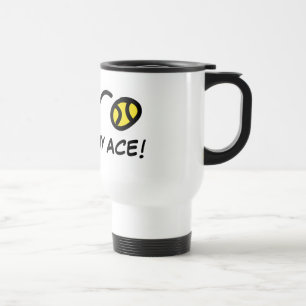 Kyssa min topp- travel mug för tennislagledare oc resemugg