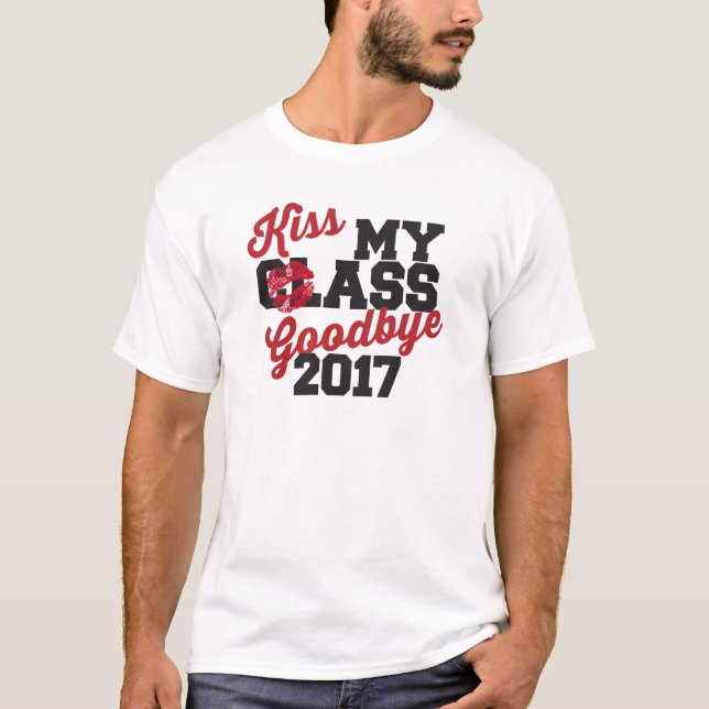 kyssa mitt klassificerar goodbye 2017 tee shirt (Framsida)