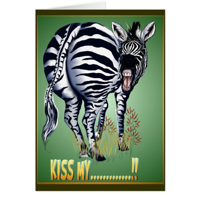 Kyssa mitt….,Kort Hälsningskort (Framsidan)