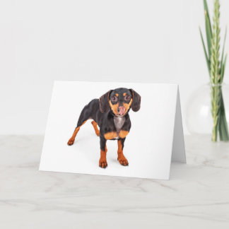 Kyssa mitt Wienerhälsningkort Kort