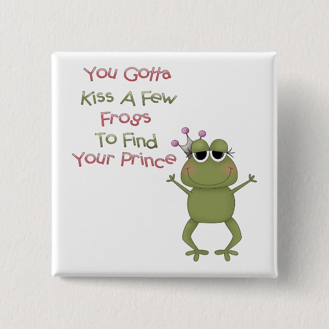 Kyssa några grodor knapp (Framsida)