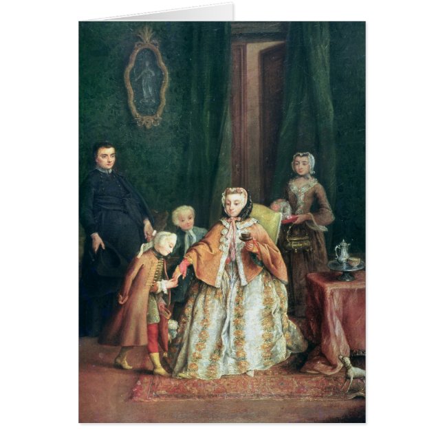 Kyssa räcka hälsningskort (Framsidan)