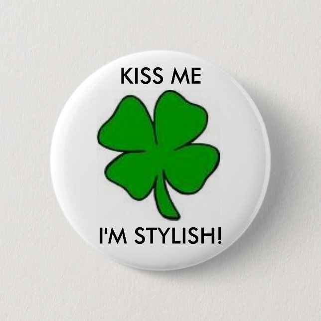 KYSSA som MIG, KLÄMMER FAST I-förmiddagSNYGGTEN Knapp (Framsida)