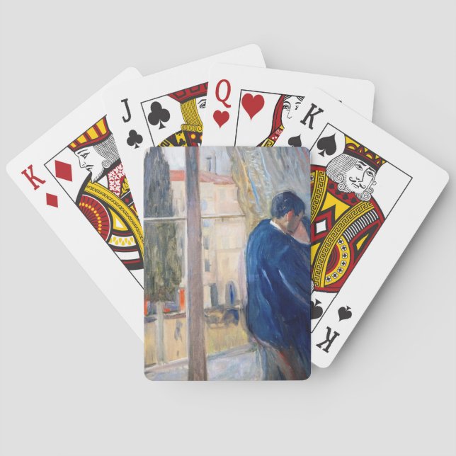 Kyssan (av Edvard Munch) Casinokort (Baksidan)