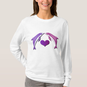 Kyssande delfiner Hoody T Shirt