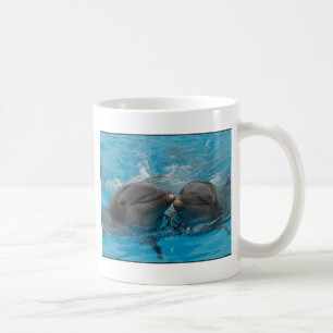 Kyssande delfiner kaffemugg