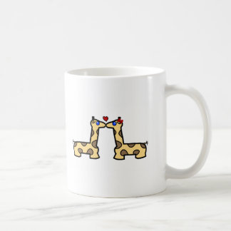 Kyssande giraff kaffemugg