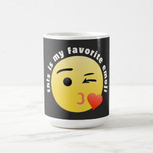 Kyssande hjärta Emoji Kaffemugg