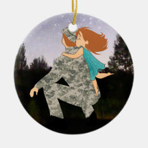 Kyssar för pappajulprydnad