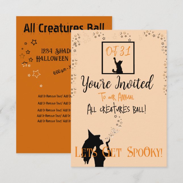 Kyssar med stjärnor  inbjudningar (Fram/baksida)