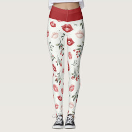 Kyssar under misteltoe leggings