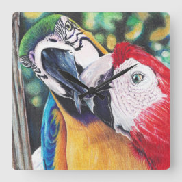 kyssar ur Macaws klocka