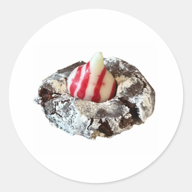 Kyssdekal Runt Klistermärke (Framsida)