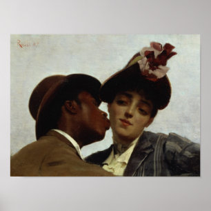 Kyssen, 1887 poster