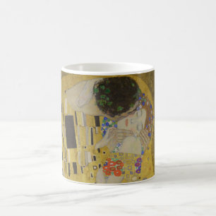 Kyssen, Art Nouveau Oljemålning, Gustav Klimt Kaffemugg
