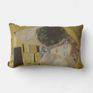 Kyssen, Art Nouveau Oljemålning, Gustav Klimt Lumbarkudde