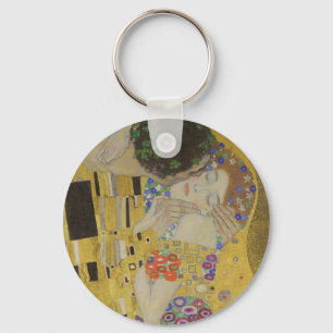 Kyssen, Art Nouveau Oljemålning, Gustav Klimt Nyckelring