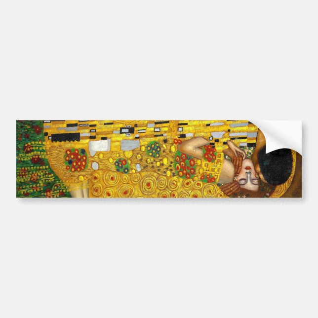 Kyssen av Gustav Klimt Bildekal (Framsidan)