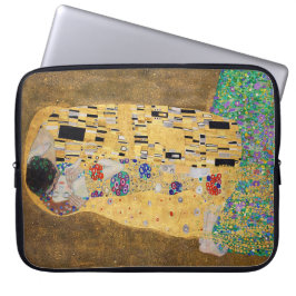Kyssen av Gustav Klimt Grattis på födelsedagen Laptop Fodral