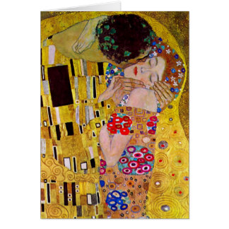 Kyssen av Gustav Klimt Hälsningskort