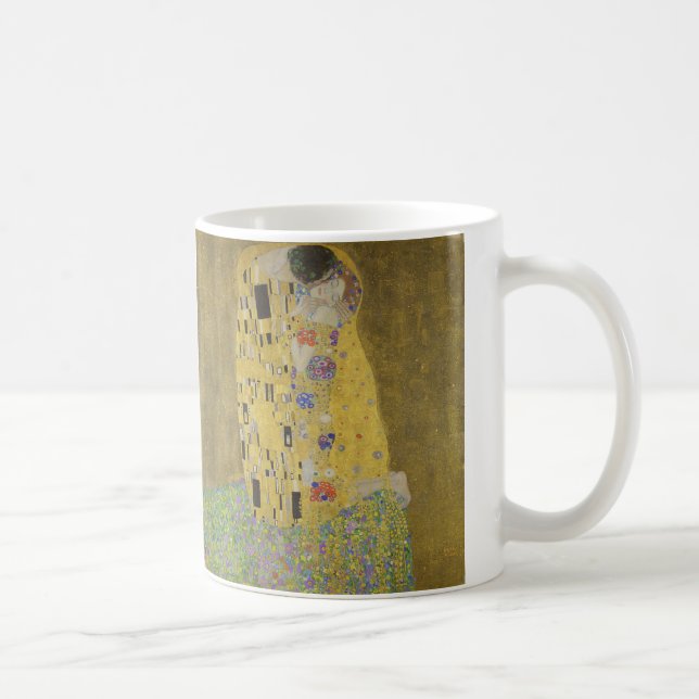 Kyssen av Gustav Klimt Kaffemugg (Höger)