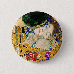 Kyssen av Gustav Klimt Knapp