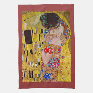 Kyssen av Gustav Klimt Kökshandduk