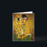 Kyssen av Gustav Klimt Kort<br><div class="desc">Kyssen av Gustav Klimt på en notecard!</div>