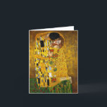 Kyssen av Gustav Klimt Kort<br><div class="desc">Kyssen av Gustav Klimt på en notecard!</div>