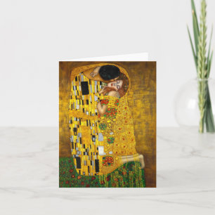 Kyssen av Gustav Klimt Kort