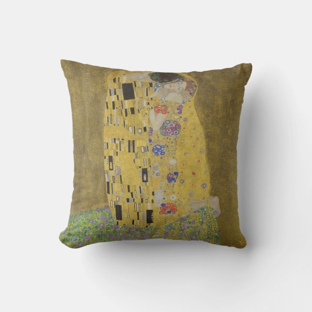 Kyssen av Gustav Klimt Kudde (Framsida)
