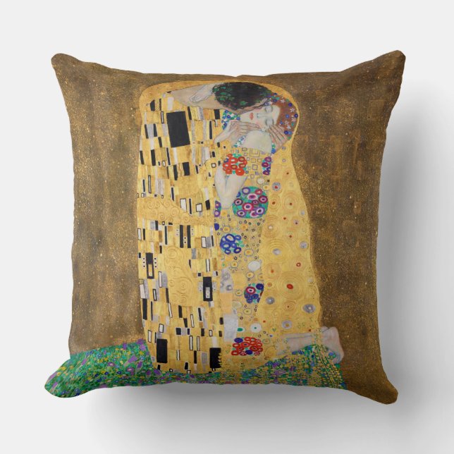 Kyssen av Gustav Klimt Kudde (Framsida)