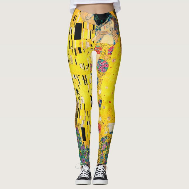 Kyssen av Gustav Klimt Leggings (Framsida)