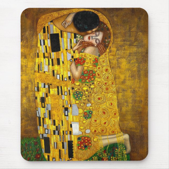 Kyssen av Gustav Klimt Musmatta (Framsidan)